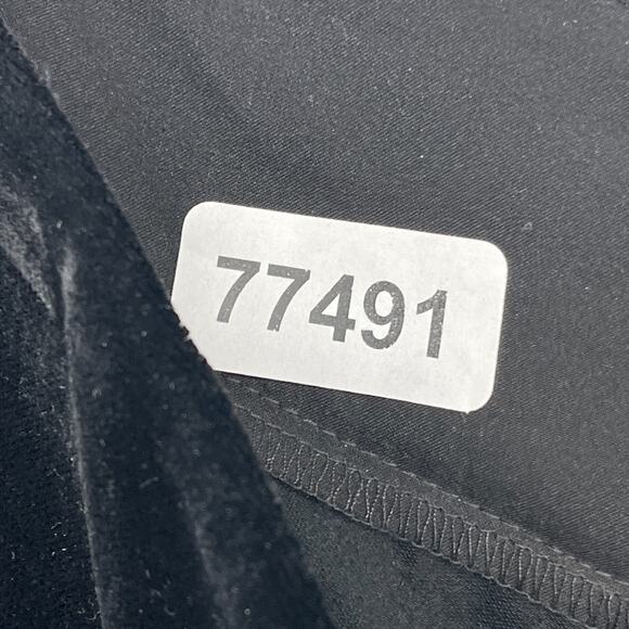 ANN TAYLOR Factory Pants 12 Velvet Wide Leg Cocktail Trouser Black - Picture 12 of 12